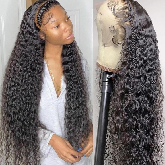 28 Inch Lace Front Wig Human Hair 13x4 Curly Wig for Women Pre Plucked NEW